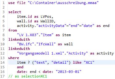 Multi-Model Query Language (MMQL) Erzeugung von Links & Multimodell-Views