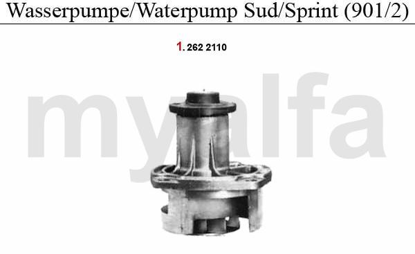 1 2622110 Wasserpumpe Arna,Sud/Sprint 1.2/1.3 1.