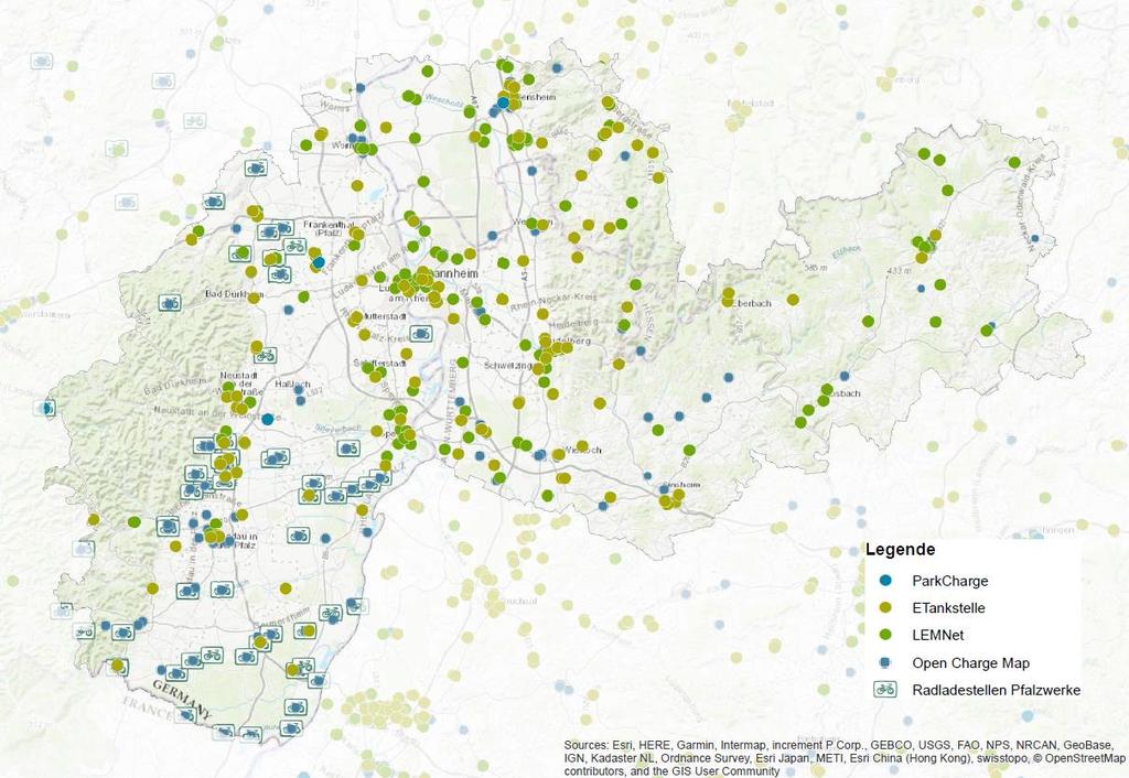 Standorte von Ladesäulen 28.06.