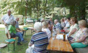 Hier konnten die Wallerfanger Wanderer das Sommerfest gemeinsam mit den Freunden der Ortsgruppe Völklingen feiern.