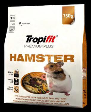 TROPIFIT PREMIUM PLUS Futtermittel für Nagetiere und andere Kleinsäuger Tropifit Premium Plus ist eine voll ausgewogene Futterlinie für Nagetiere und andere Kleinsäuger, die deren natürlicher