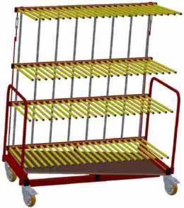 1400 x 590 mm Capreolus CA2-590-4-48 1624,-- with 11 compartments with a space of 103 mm each with 23 slots for support tubes, with 12 of them fitted total of 48 support tubes SR23-0590 1  1400 x 590