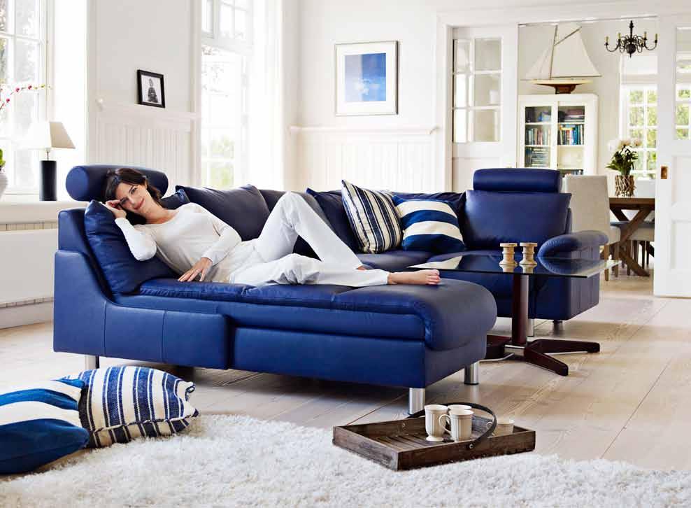 2-Sitzer und Hocker Soft (L) Entdecken Sie das erste Sofa, das mitdenkt Ein