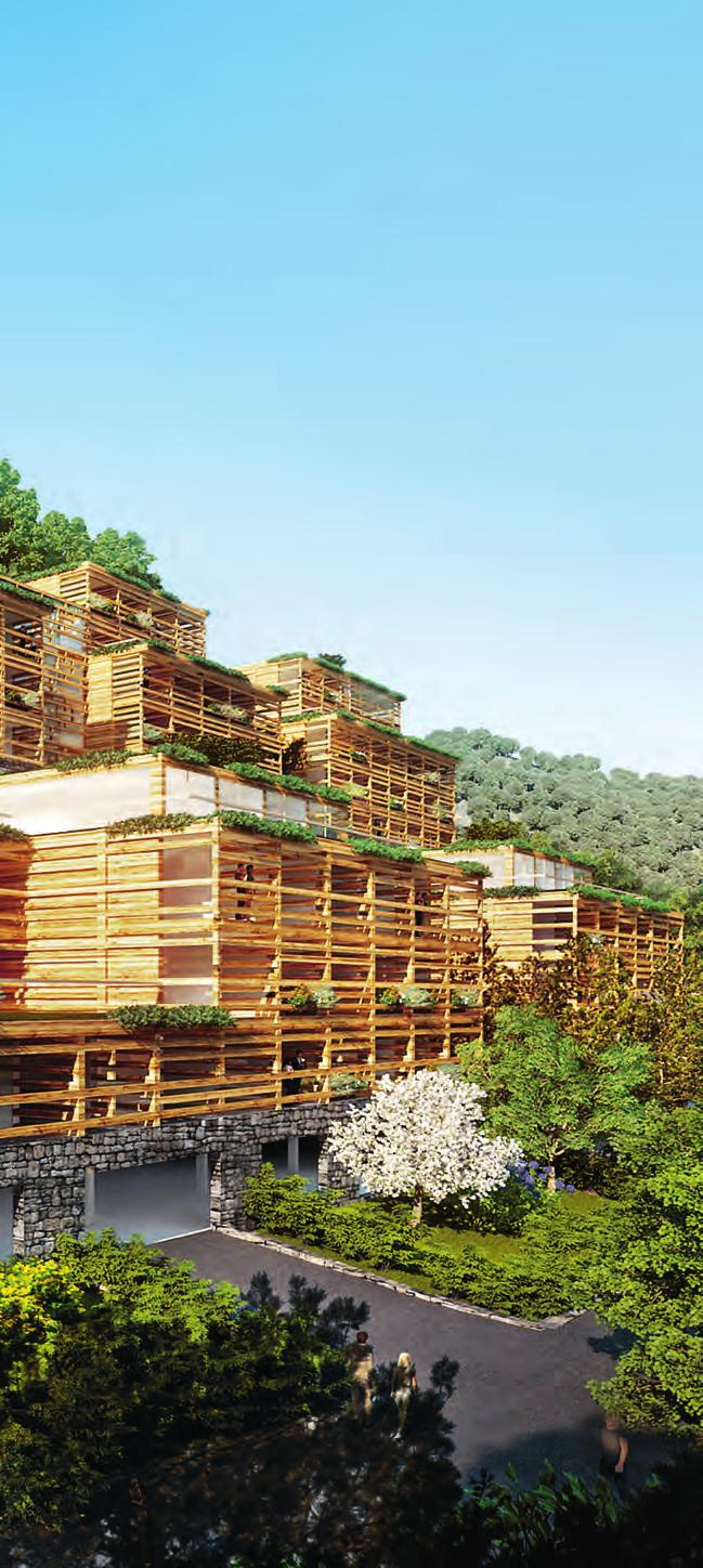 WERKSTATTBERICHT WELLNESSLICHT Matteo Thun, Architekt aus Mailand, ist in den Bergen gross geworden und schätzt eher die schiefe Ebene zum Bauen.