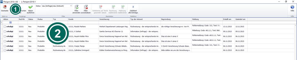 5 E-Rechnungen - 5.1 Allgemeine Informationen 5.1.2 Benutzeroberfläche E-Rechnungsverwaltung Abb.