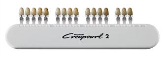 Creapearl 2-Prothesenzähne Creapearl 2-Prothesenzahn Präsentationsboxen Hochwertiger Alukoffer mit 33 Garnituren in allen Formen. Creapearl 2-Präsentationsbox.