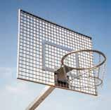 -Nr. 0253 Basketball-Zielbrett komplett aus stabilen, fest- verschweißten Alu-Bordwandprofilen Art.-Nr. 1157 120 x 90 cm Basketballkorb mit Kettennetz, feuerverzinkt Art.