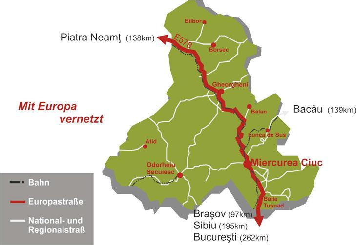 der Transilvania-Autobahn wird der Kreis