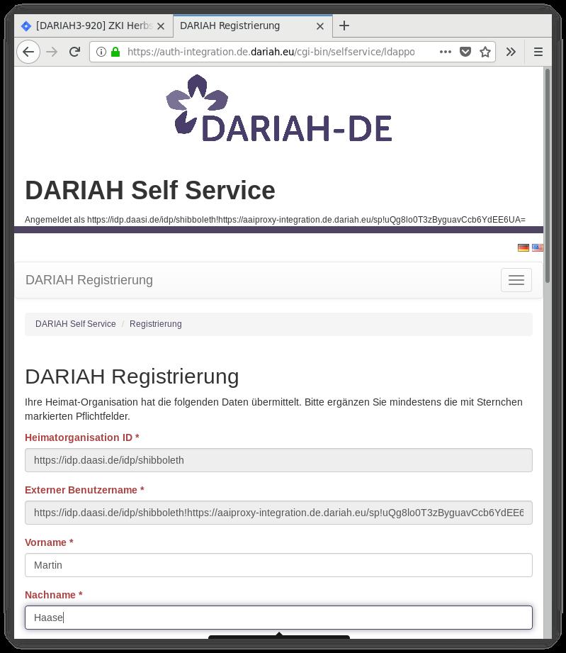 DARIAH Self-Service: