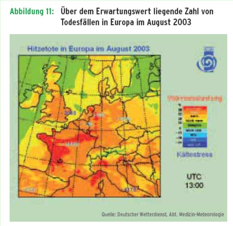 1. Direkte gesundheitliche Auswirkungen: a) Hitze