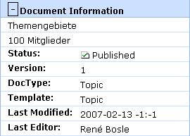 Je nachdem mit welchen Rechten man auf das Dokument zugreift können diese Schaltflächen variieren. Ein Autor sieht z.b. bei bereits freigegebenen Dokumenten die Edit Page -Schaltfläche nicht.