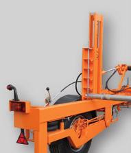 U-shaped construction, single axle, air pressure brake system, DIN coupling, adjustable coupling height 650-1050 mm, hand operated hydraulic lifting pump, reinforced jockey wheel, LVS controller and