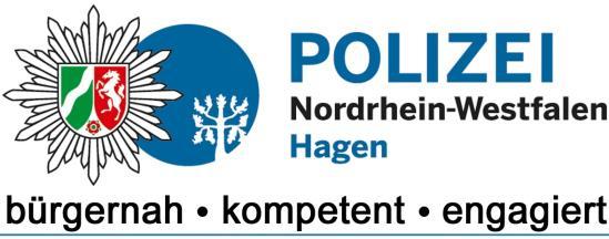 Landesweite Stellenausschreibung Beim Polizeipräsidium Hagen ist in der Direktion Zentrale Aufgaben, Dezernat 3, Sachgebiet 31 eine Stelle neu zu besetzen.