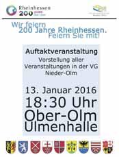 Klar, dass auch die Verbandsgemeinde Nieder-Olm dabei ist und mit ihr alle Ortsgemeinden, die Stadt Nieder-Olm, Initiativen, Vereine und Künstler.