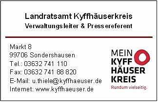 Amtsblatt der Gemeinde Kyffhäuserland - 14 - Nr. 3/2019 Einige alte Rufnummern der Rettungsleitstelle Sondershausen werden aufgrund von Umstellungen im Telefonnetz zukünftig wegfallen.