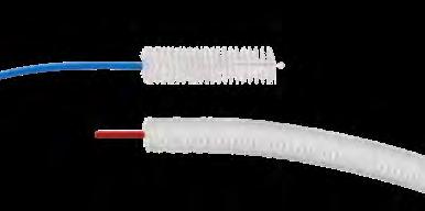 REINIGUNGSBÜRSTEN Reinigung Für flexible Endoskope Kombinations-Reinigungsbürsten Flexible und effiziente Reinigung von Arbeitskanälen & Ventilen Kugelköpfe an Bürstenenden und gerundete