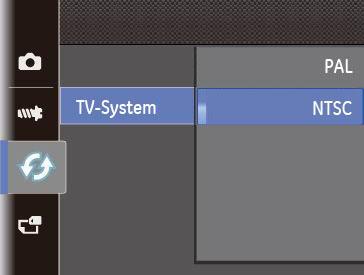 Videosystem Mit dieser Funktion können Sie das Videosystem auf NTSC oder PAL umschalten. 1. Wählen Sie im Menü Verbindungseinstellungen die Option Videosystem. 2.