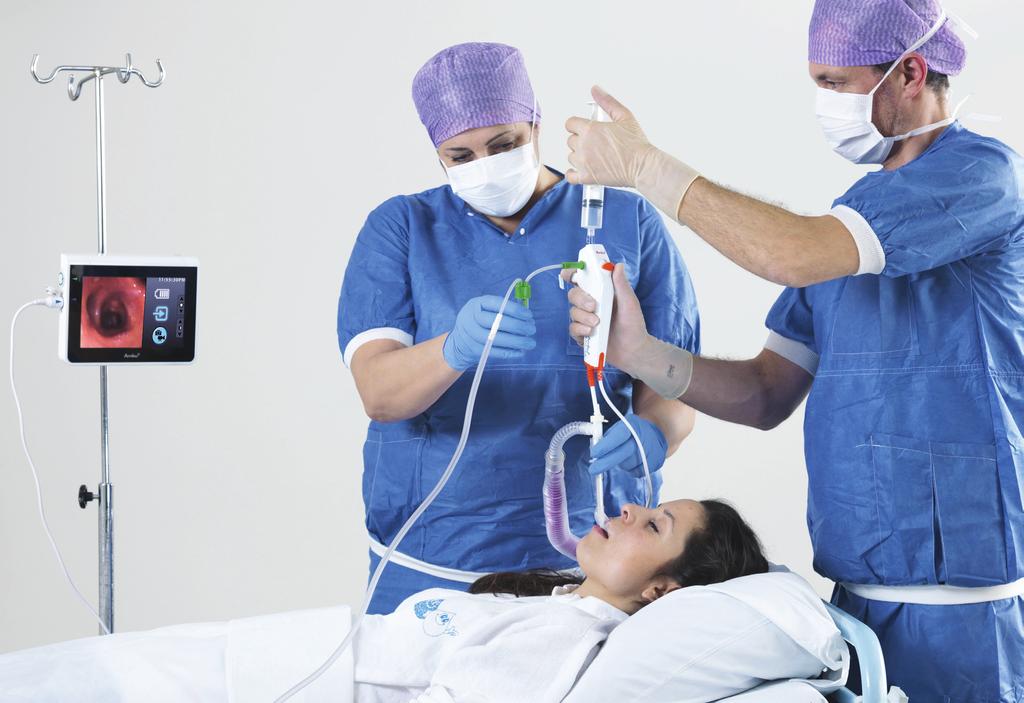 Die Lösung für die Intensivstation Ambu ascope 3, die Zukunft für die Intensivstation Intubation Bronchoskopische Verfahren cope S a de io n Training der Bronchoskopiekompetenzen auf Flexible