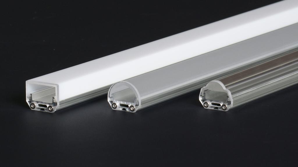LED Profilleuchten System LEA Aufbau Technische Daten Maße Leuchte Gewicht/m 22 x 26 x max. 2.006 mm 270-350 g LED Abdeckung / Linearlinse Aluminium Strangpressprofil eloxiert nach Wahl, bzw.