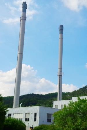 Reinigung im Betrieb Beispiel 2: GuD Heizkraftwerk Wiesengrund in Eisenach: Abhitzekessel mit Zusatzfeuerung Typ: Standart Fasel