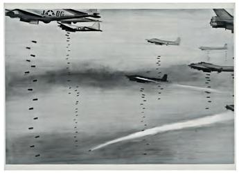 1 SAAL 2 NACHWIRKUNGEN Gerhard Richter, Bomber, 1963 Gerhard Richter wurde 1932 in Dresden geboren. Seine Gemälde basieren auf Fotografien oder Zeitungsausschnitten.