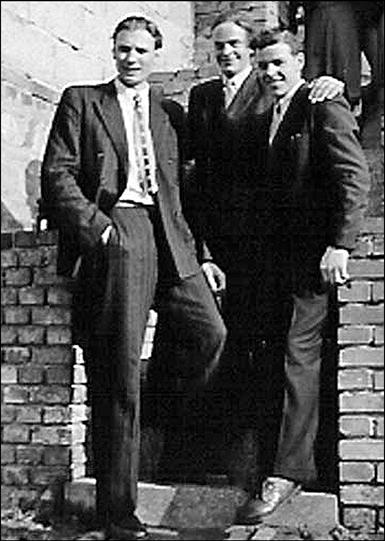 von links: Cousin Erich Kirchner, Helmut