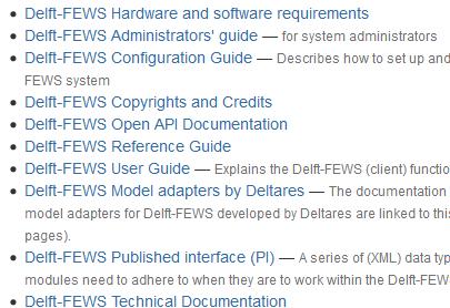 Delft-FEWS Software Community Portal https://oss.deltares.