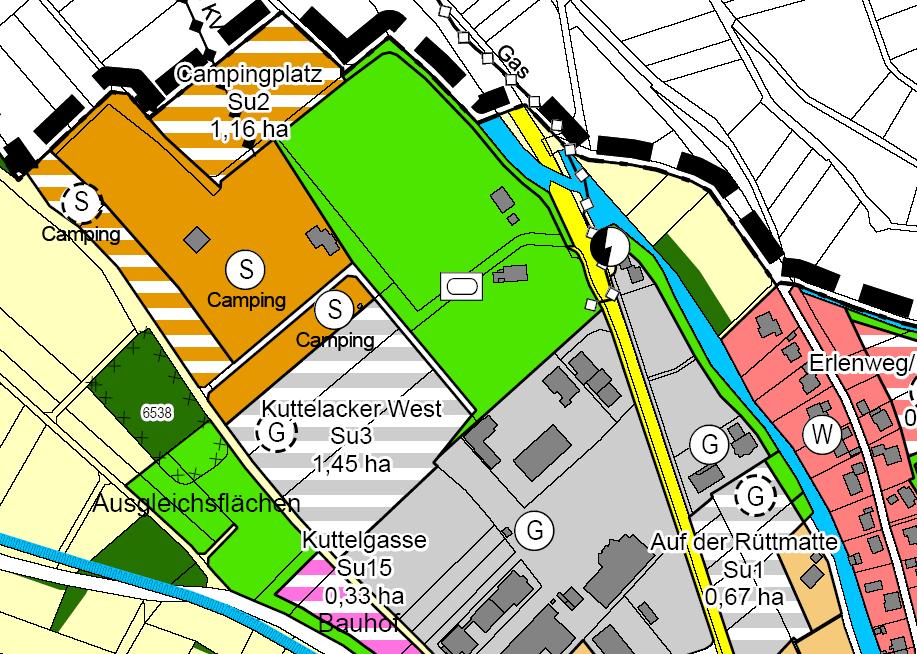 4.1.2 Bisherige Darstellung im Flächennutzungsplan Im wirksamen Flächennutzungsplan des Gemeindeverwaltungsverbandes Müllheim Badenweiler ist der geplante Erweiterungsbereich vollständig als