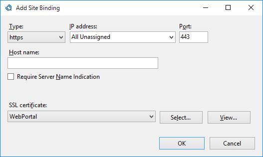 Installation eines SSL-Zertifikats im IIS Bild 15: Erstellen einer