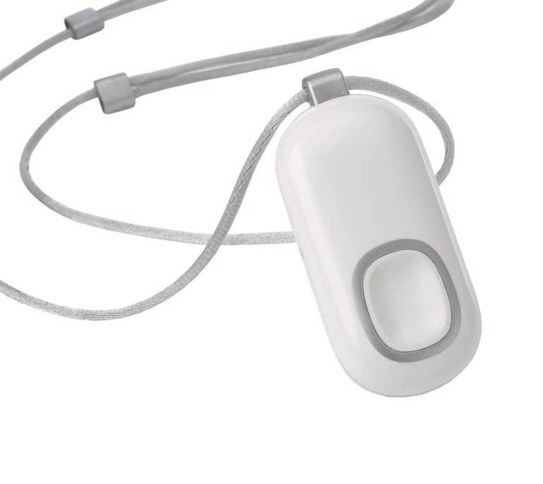 Vitatel-SIM-Sturzmelder Der Handsender mit Sturzsensor löst bei einem Sturz automatisch einen Alarm aus.
