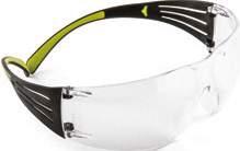 156 3M Augenschutz 3M SecureFit Serie 3M SecureFit Schutzbrille 400 Die Weiterentwicklung der Serie 200. Mehr Komfort durch zusätzlich gepolsterte Bügelenden und weiche, einstellbare Nasenbügel.