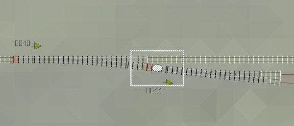 Wir bauen eine Gleisharfe mit 4,5 Metern Gleisabstand: Wir beginnen wieder mit dem schon beschriebenen Bau der ersten Weiche.
