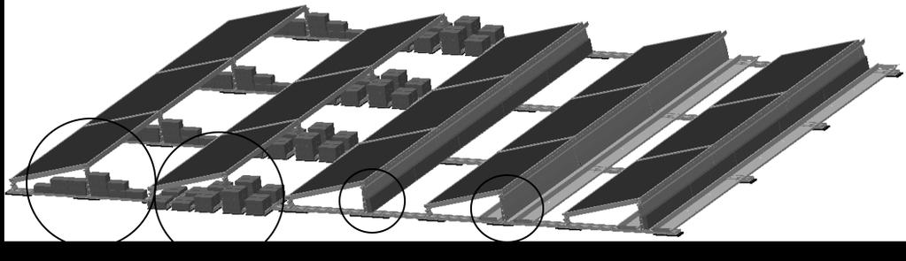 Zusatzwanne (Siehe Detail B) Ballastierung mit stehenden Rasenkantensteinen auf dem Windsafe (siehe Detail C, nur bei Variante 13, eine