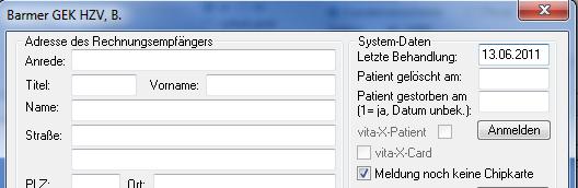 4.2.1 Scanner Dieser Druckknopf ist im EK Bayern S12 Hausarztmodul deaktiviert, da er keine Funktion enthält. 4.2.2 Direktaufnahme Durch die Aktivierung des Druckknopfes wird eine Patientenliste angezeigt.