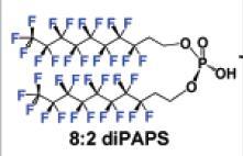 Per- und Polyfluorierte Alkylsubstanzen (PFAS) - Systematik PFAS: Kohlenstoffketten verschiedener Längen, bei denen die Wasserstoffatome teilweise (polyfluoriert) oder vollständig (perfluoriert)