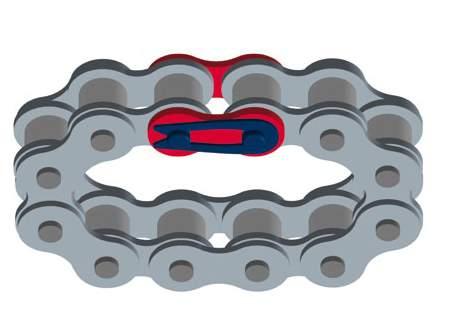 Dieses muss separat angefordert werden. When ordering customized chain lengths, please specify our chain type reference and the number of links required.