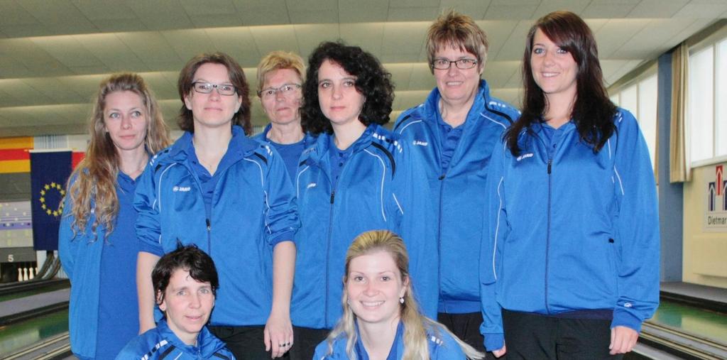 Silke Schäfer (SV Dörfleins), Sabine Gruber (KC Samstag Markt Schwaben), Andrea Hermansdorfer (Kegelfreunde Ismaning), Marga Stadler (KG Berching), Ulrike Schöls (Kugelblitze Nürnberg), Nadine Meier