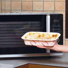 Vaschette eco-compatibili per alimenti - Comode, pratiche, ecologiche, compostabili - Adatte sia al forno tradizionale che al microonde - Ideali per la conservazione in frigorifero e congelatore -