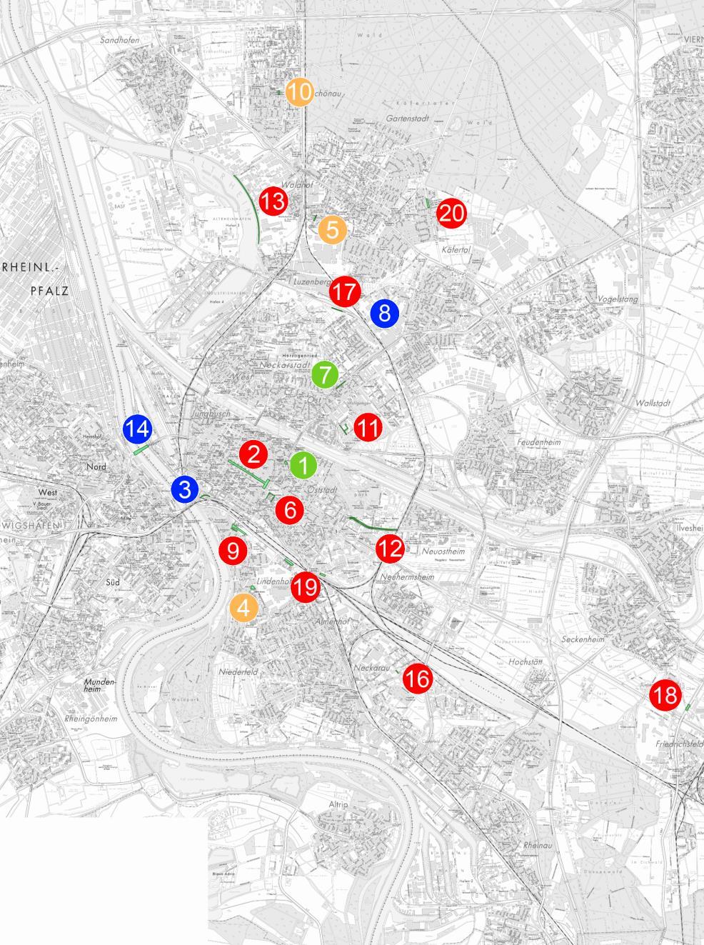 Wichtige Baustellen 2018 Klein-Maßnahmen 2018 1 2 3 4 5 6 Fahrradstraße Berliner Straße 2.BA Planken Umbau B37 Abfahrt zum Schloss 3 Meeräckerplatz Sanierung Taunusplatz 1.