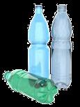 PET bunt Mineralwasserflaschen (blau, grün) Milchgetränkeflaschen sonstige färbige und durchgefärbte Flaschen mit dem Aufdruck NEIN, diese Kunststoffverpackungen gehören nicht dazu: farblose