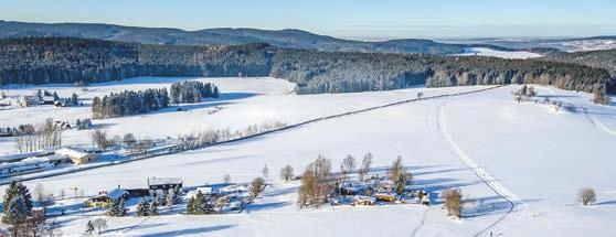 Langläufer können in das weitverzweigte Loipennetz nach Oberwiesenthal, Markers bach oder grenzüberschreitend Boži Dar einsteigen. Ein kleiner Skilift steht insbesondere Anfän gern offen.