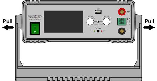 It is rotated by pulling on both sides of the handle first in order to loosen the detent and then moving the handle around its axis. 2.3.