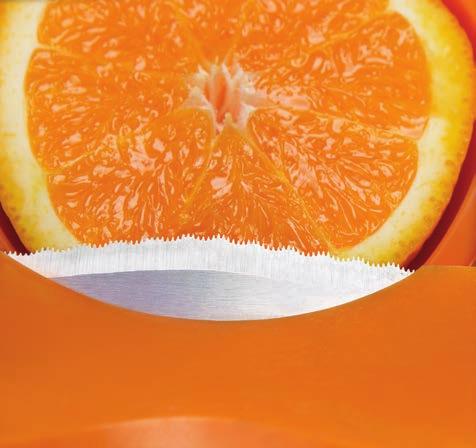 ADVANCED PRESSING TECHNOLOGY N E W EINLAUFTUNNEL & SHUTTER-SYSTEM Der neue abnehmbare Einlauftunnel verhindert die Zufuhr von zu großen Orangen in das Presssystem.