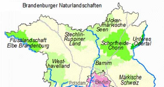 Biosphärenreservate in Brandenburg Quelle:
