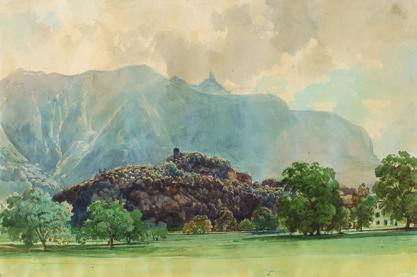 THOMAS ENDER 1793 1875 Landschaft mit Burg, um 1830 Landscape with Castle, c.