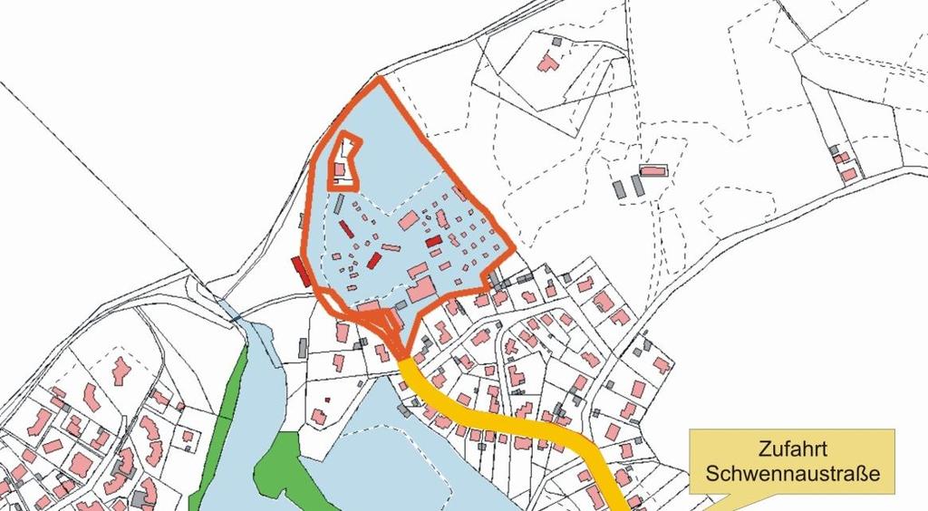 2 Zustandsanalyse 2.1 Städtebauliche und straßenräumliche Situation Das Plangebiet Schwennauhof liegt nördlich der Stadt Glücksburg an der Flensburger Innenförde (s. Abb. 2).