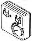 Bedienung mit Raumthermostat Mit dem Raumthermostat (mechanisch) kann zwischen der Betriebsart Volllast/ Teillast oder Teillast/Aus gewählt werden.