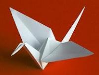 Origamiarbeiten.