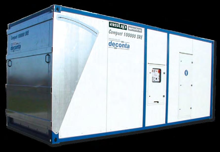 Unterdruckhaltegeräte Unterdruckhaltegerät Compact 100000 Unterdruckhaltegerät als Containeranlage zum Abfiltern asbestkontaminierter Raumluft über eine 3-stufige Filtereinheit.