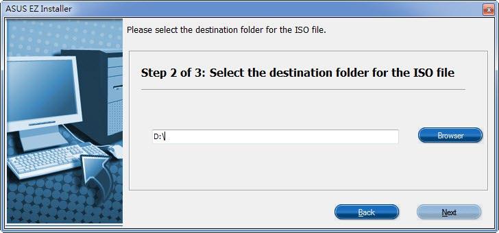 - Wählen Sie den Ordner zum Speichern des modifizierten Windows 7-Installations-ISO-Datei, klicken Sie dann auf Next (Weiter). - Bei Abschluss zum Fertigstellen auf OK klicken.